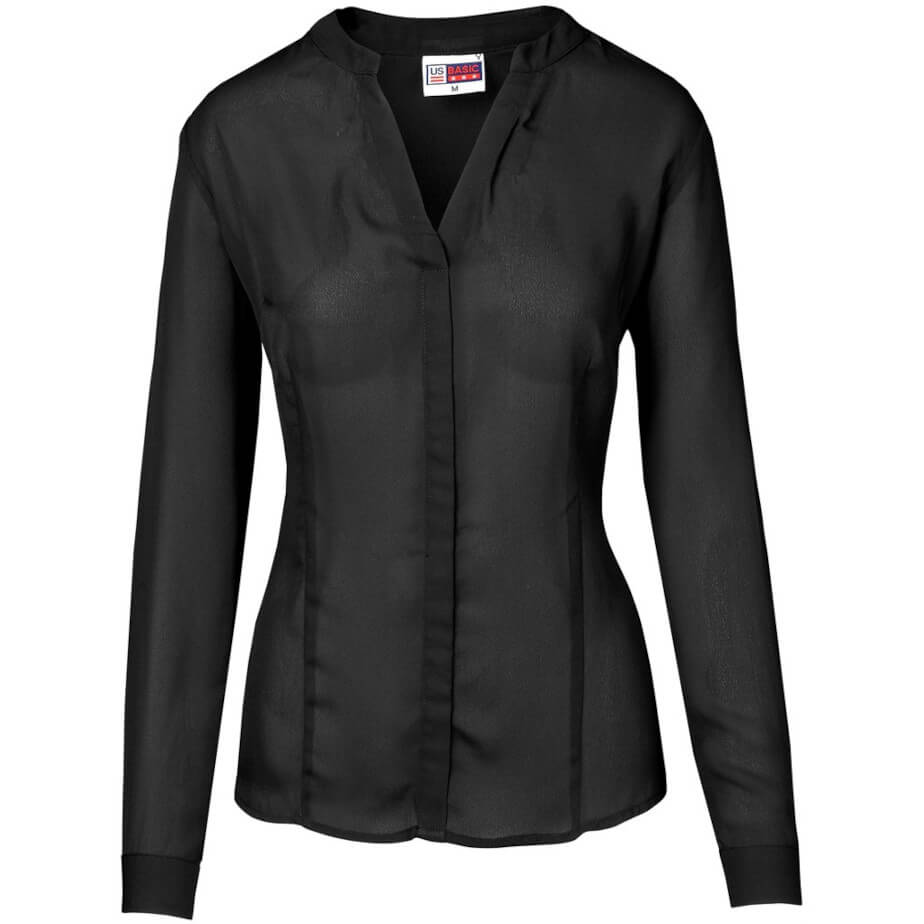 Ladies Long Sleeve Ava Black